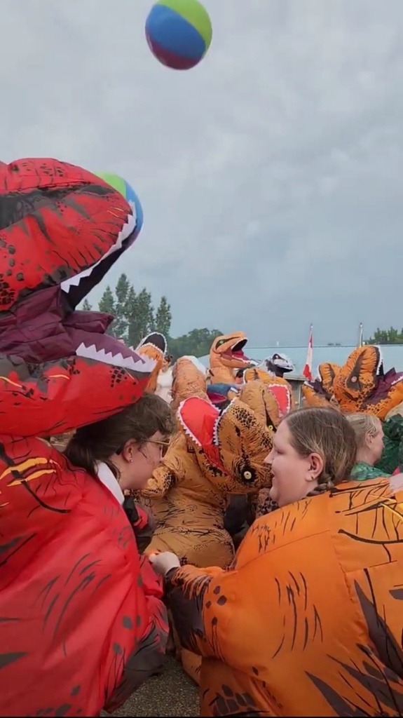 Humboldt couple in the middle of Dundurn's prehistoric parade Local